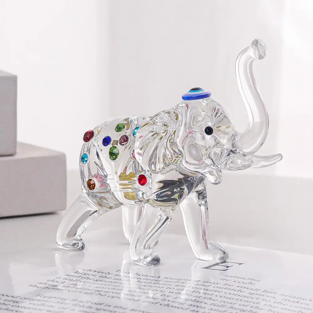 Elephant Symbol of Elegant Faux Elephant Figurines Good Luck Gift Office Decor Inspirational Collectible for Women for Success