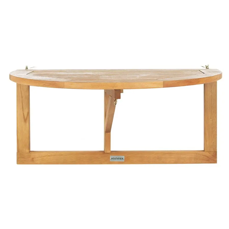 

Outdoor Collection Natural teak wood Balcony Hanging Half Table