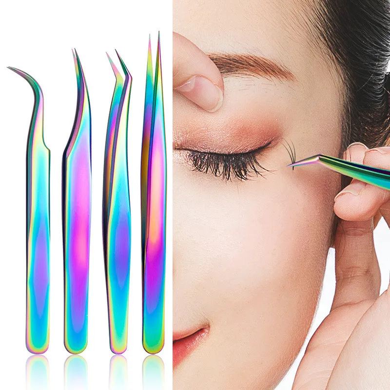 Eyelashes Tweezers for Lash Extension Stainless Steel Eyebrow Tweezer High Precision VETUS ST 15 Professional Nail makeup tools