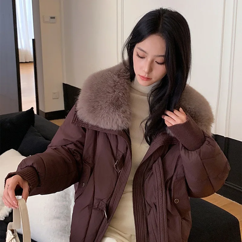 ファー襟付き 大きいサイズ レディース ゆったり 通勤スタイル 冬 エレガント 細見え 厚手 ショート丈 中綿ジャケット コート 取り外し可能
