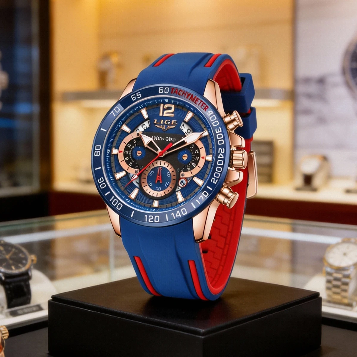 

Оригинальные модные мужские часы LIGE, водонепроницаемые, светящиеся, с хронографом и датой, спортивные наручные часы для мужчин, высококачественные кварцевые мужские часы