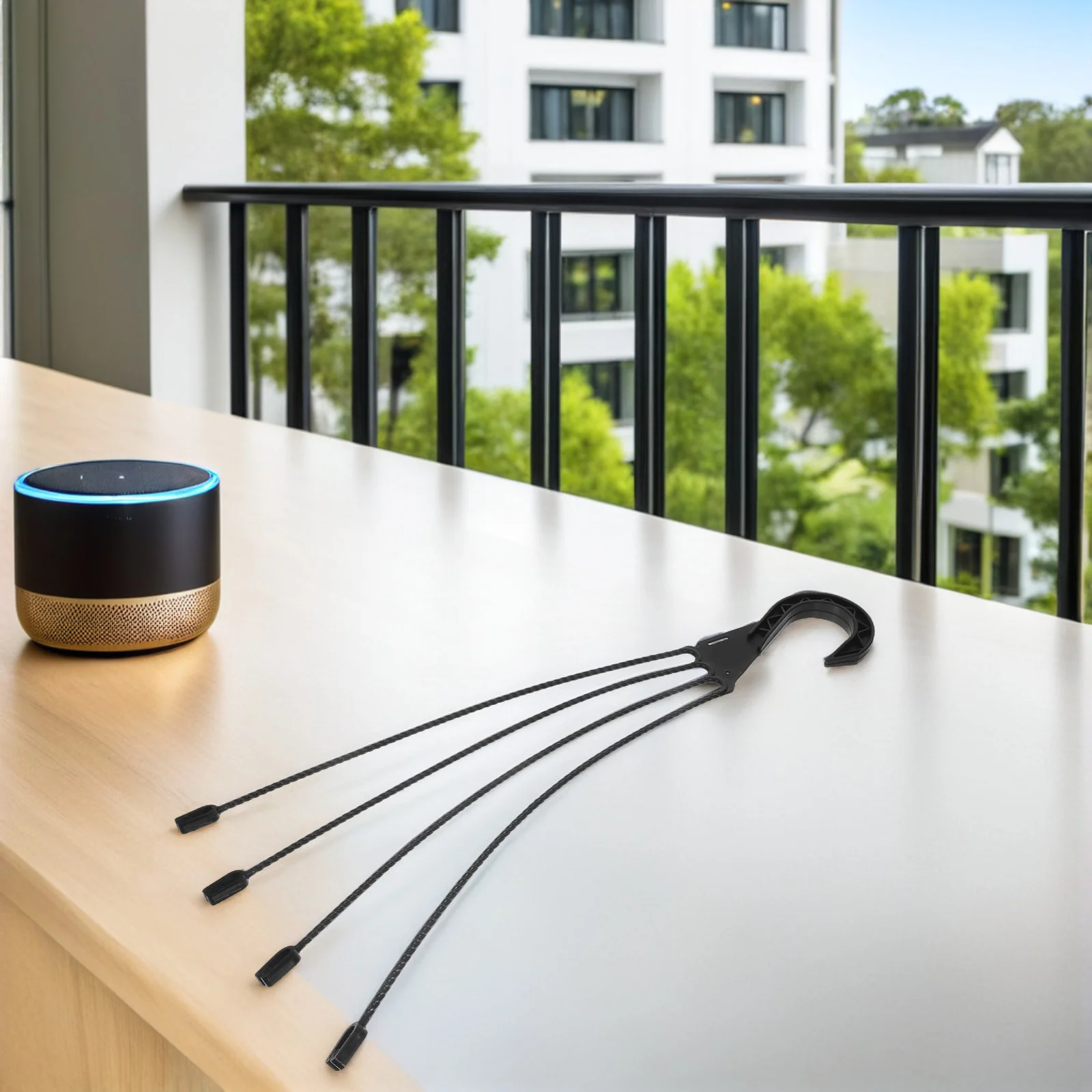 

5 Pcs Pot Hangers Hanging Bucket Flower Holder Planter Plastic Hooks Replacement Pots Outdoor