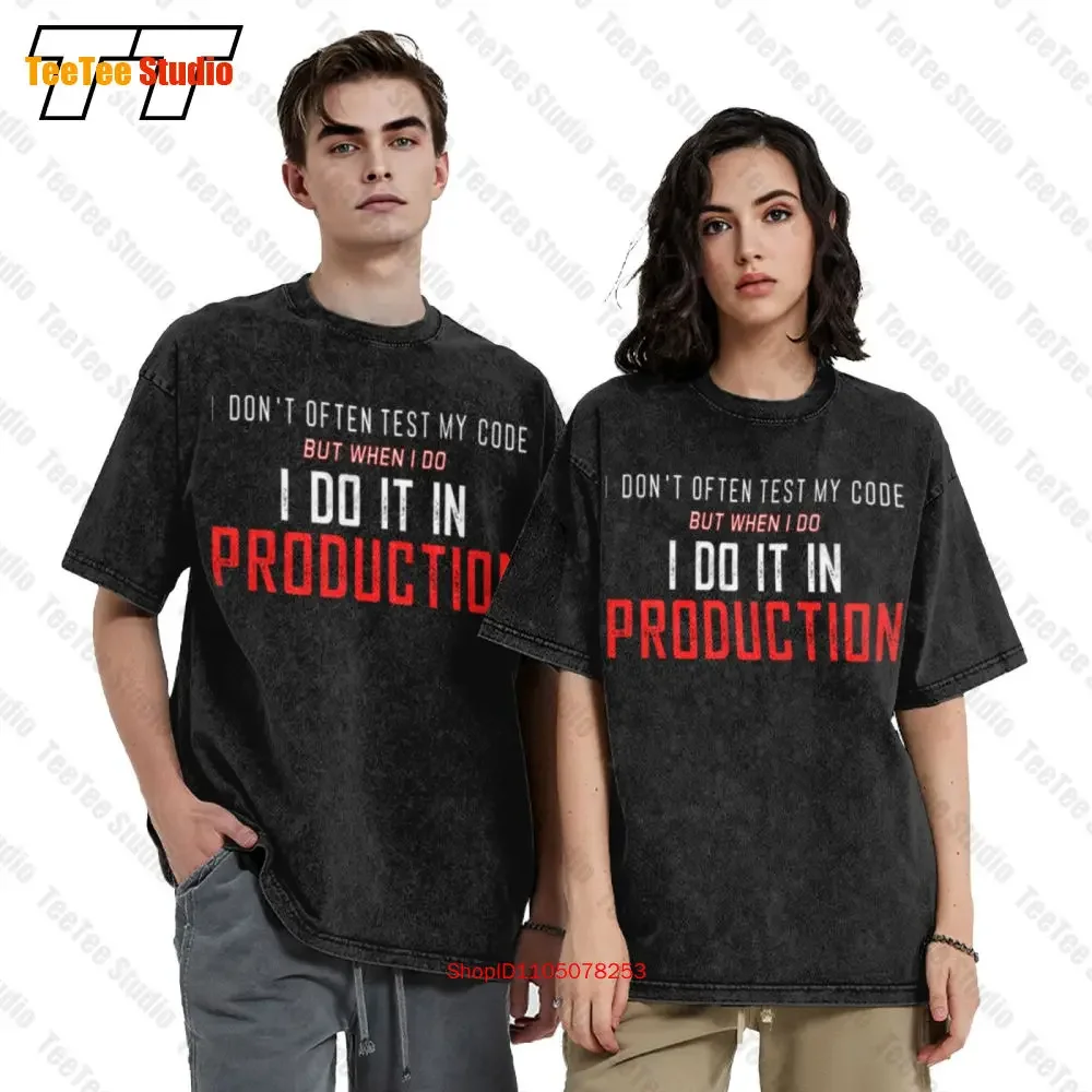 I Don'T Often Test My Code Vintage Oversized T-Shirt 54HS