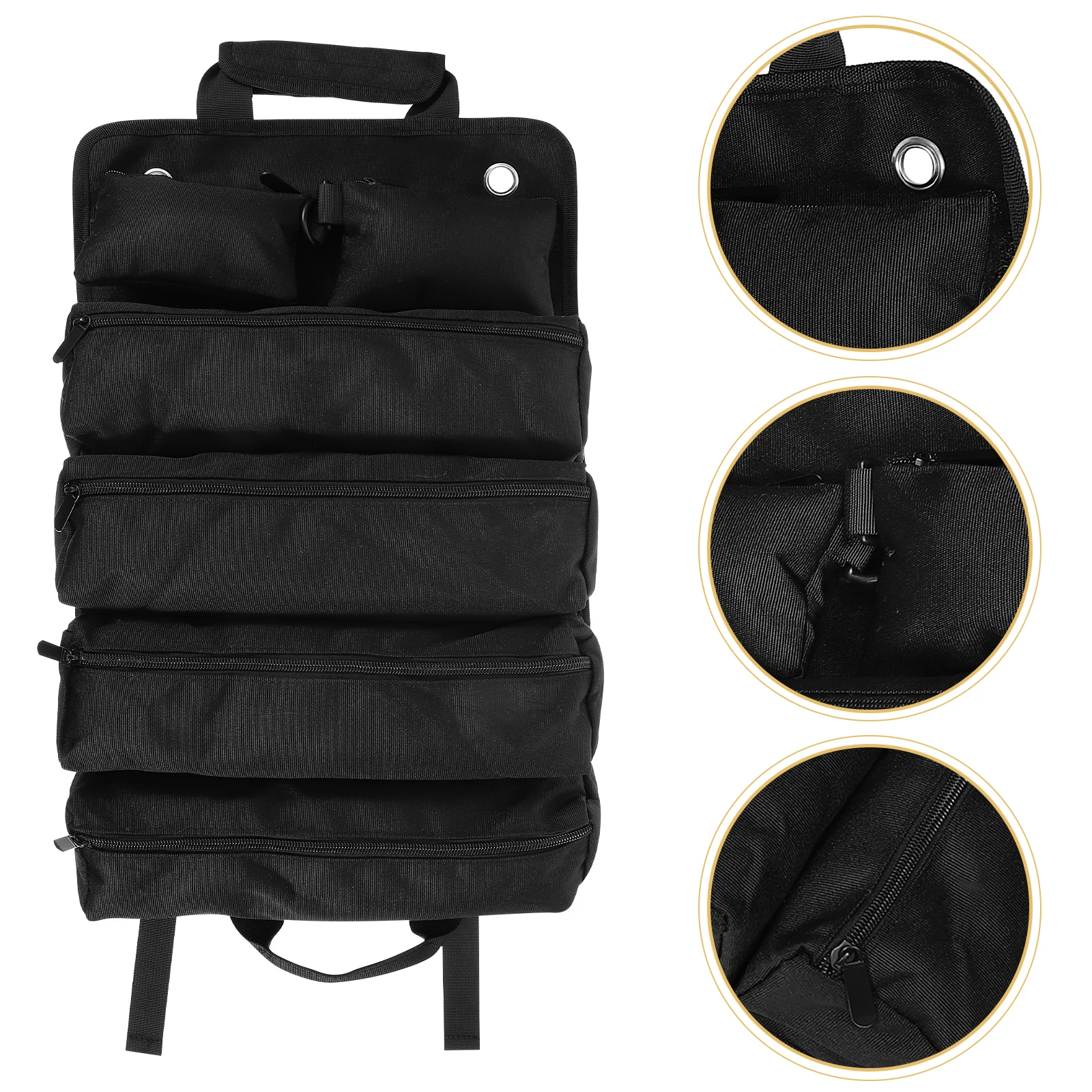 

Large Tool Bag Oxford Cloth Roll Up Tool Organizer Pouch For Electrician Carpenter Heavy Duty Storage Wrench Pouch Durable