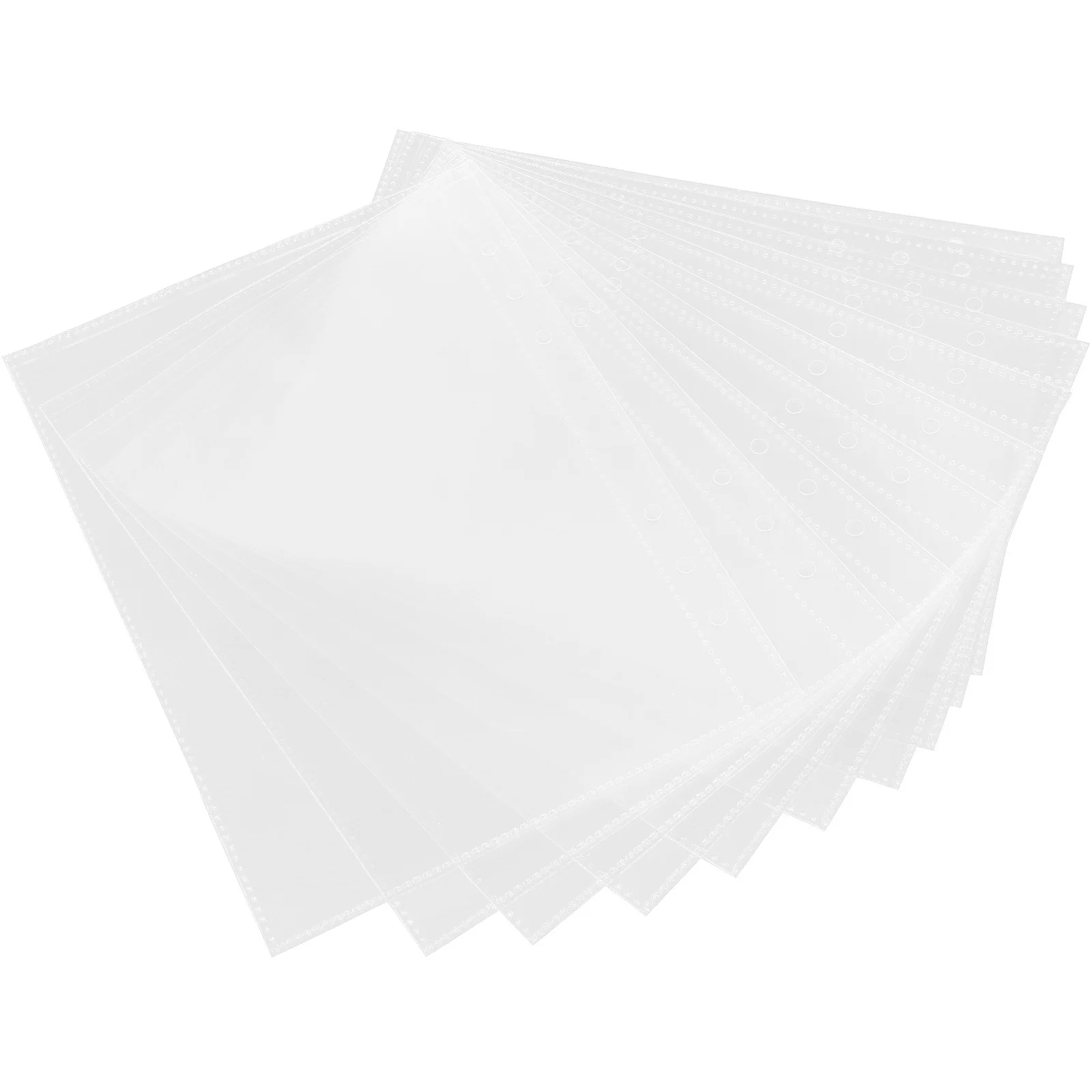 

20pcs A5 File Protectors Clear Reusable Binder Inserts Wear-Resistant Sheet Protectors For School Office Student Document