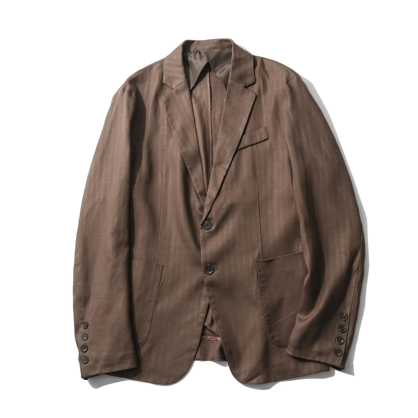 

Linen Silk Blend Men's Casual Comfortable Breathable Autumn Suit Faionable Urban Sle Double Slit Busin Casual