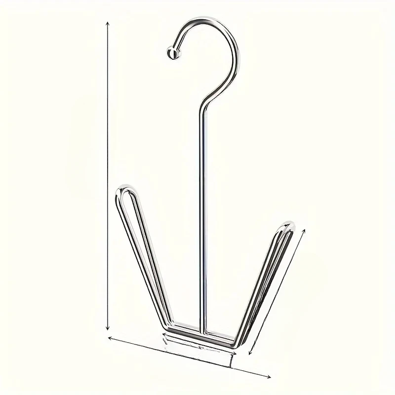 1/3pcs Stainless Steel Shoe Rack Hangers Metal Storage Box Space-Saving with Closet Hooks Silver Home Laundry Accessories image 5