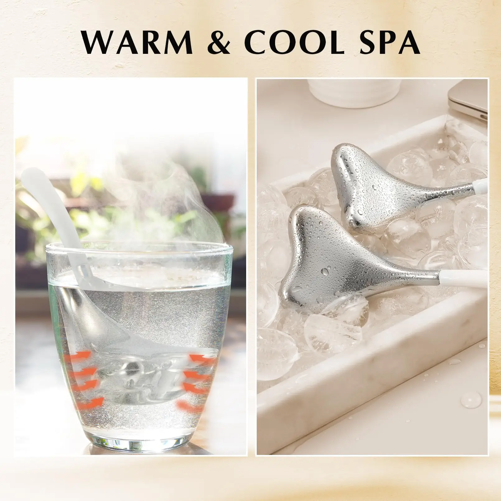 Varas de globos de gelo para cuidados com a pele facial, para mulheres, olhos faciais, ferramentas de beleza facial, suprimentos para esteticista, globos de spa de resfriamento