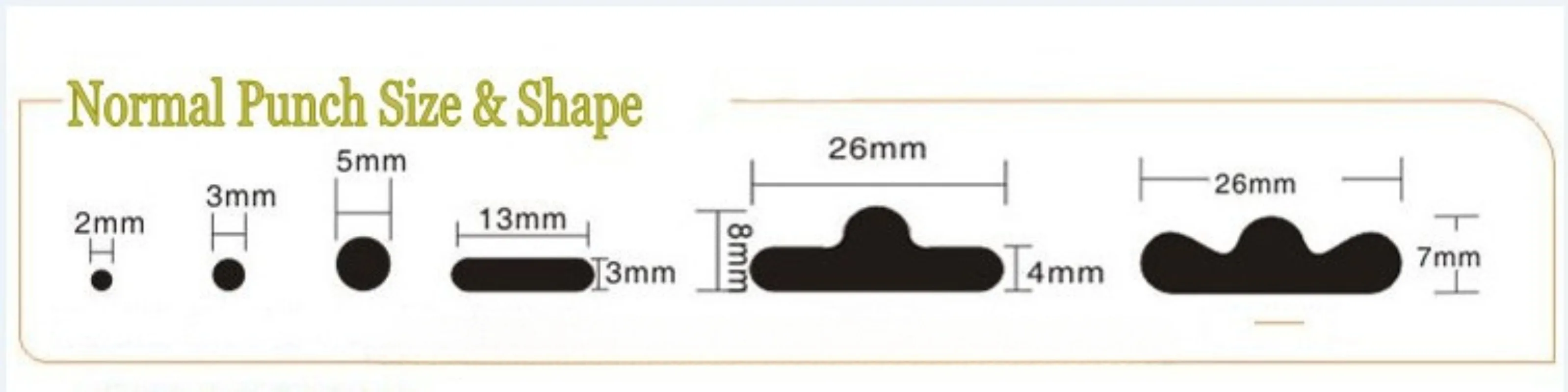 Manual Exchangeable Blade PVC Card Punch (Round hole Flat hole Custom shaped hole)