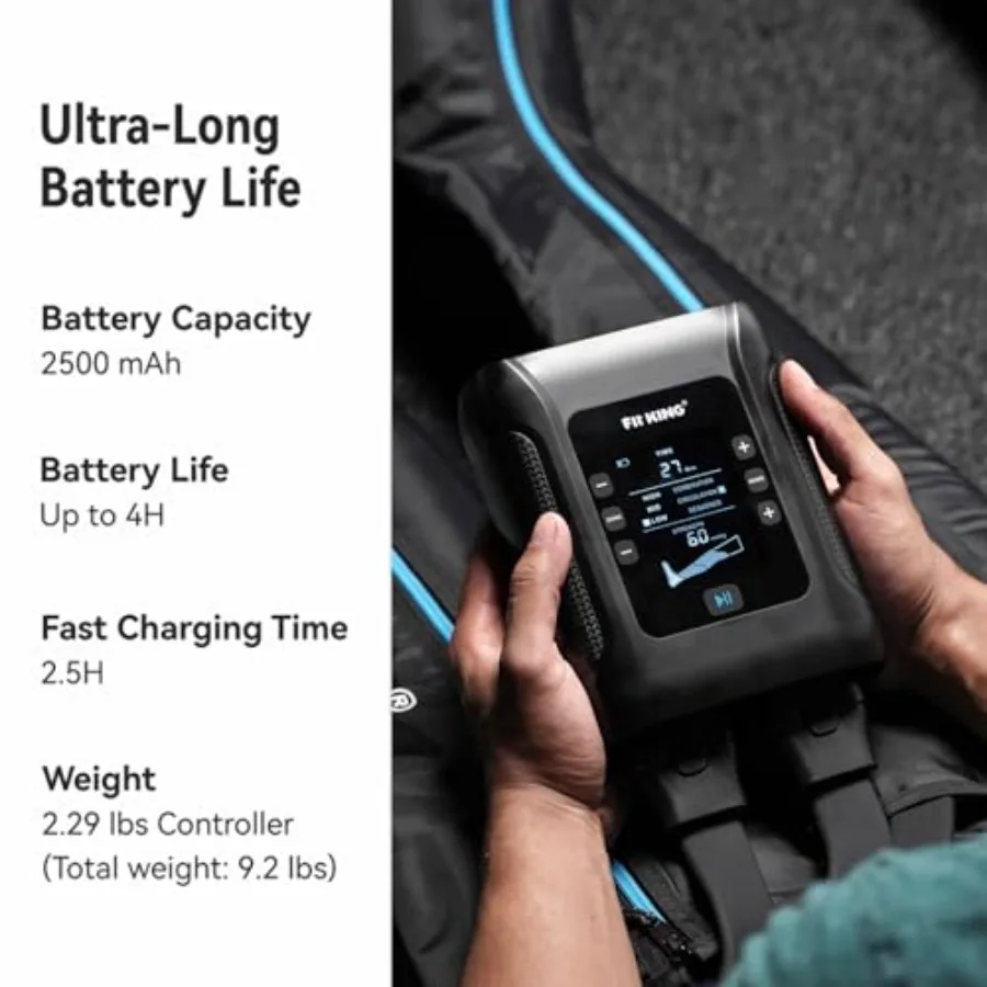 المهنية ضغط الهواء نظام استعادة الساق اللاسلكي القابلة لإعادة الشحن مدلك ضغط الساق لتحسين الانتعاش السريع #6