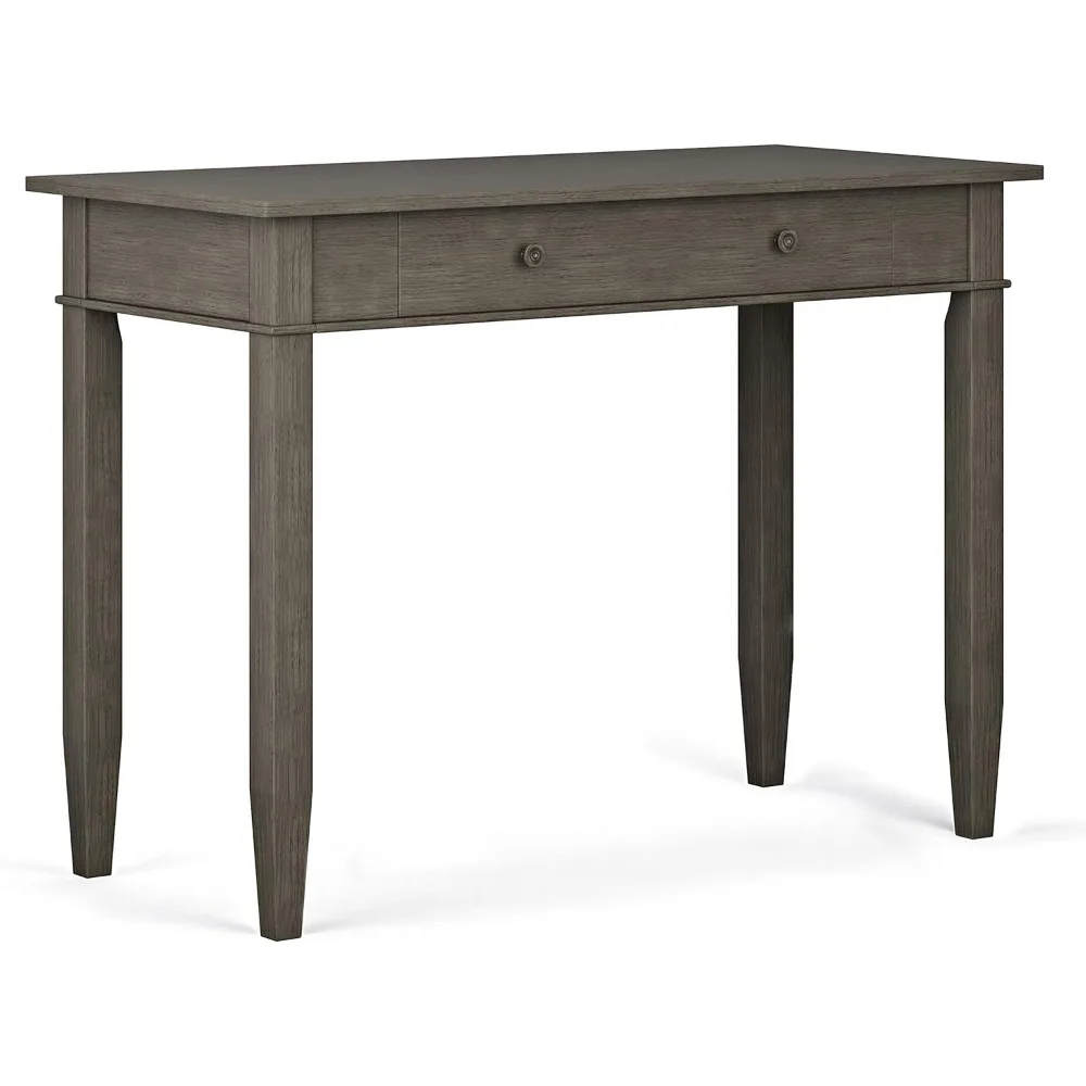 

Solid wood transitional modern 42 inch wide home office desk, writing desk, workstation, study desk furniture