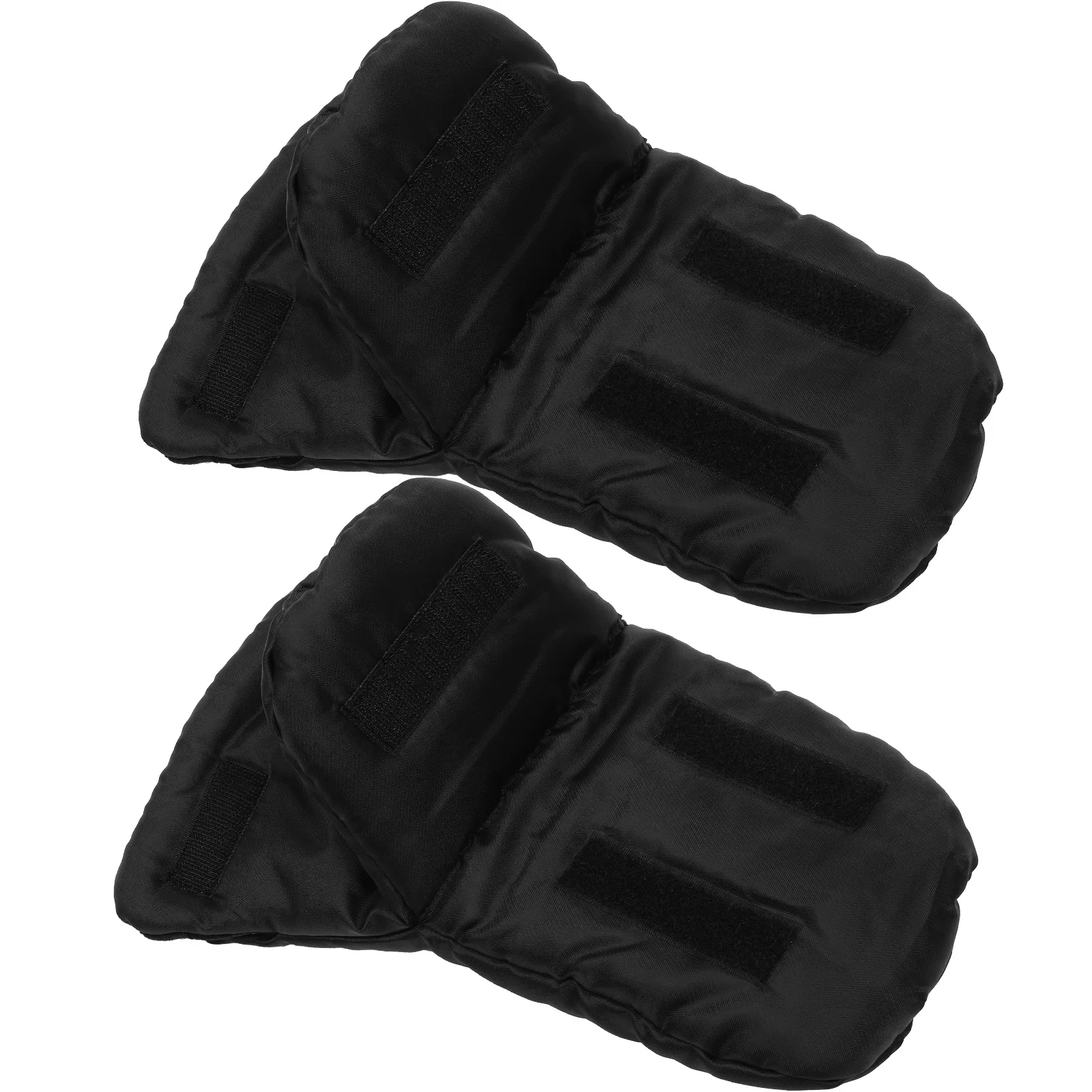 1 par de luvas de carrinho à prova de vento isoladas luvas quentes design destacável para o inverno ao ar livre carrinho mão muff