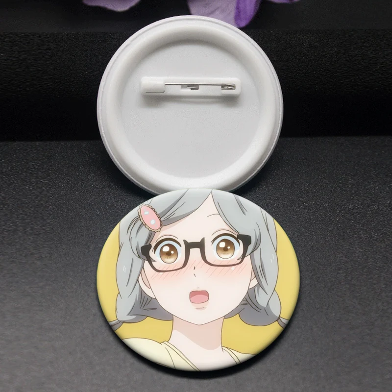 Ore Monogatari!! Brooches for Backpack Accessorie Anime Figure Lapel Pins Rinko Yamato,Takeo Cartoon Badge Bag Cothes Decoration