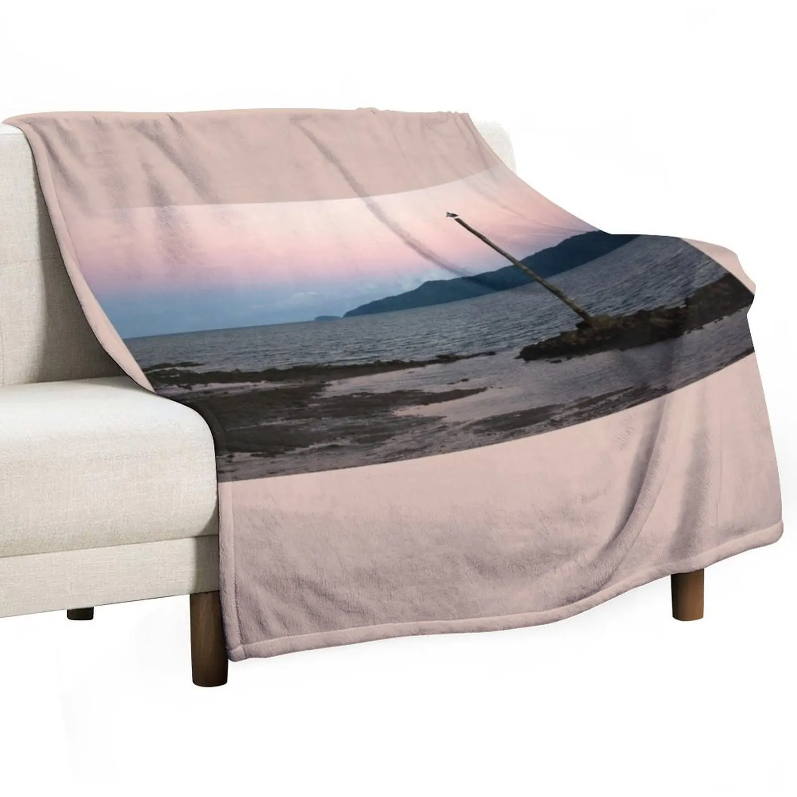 Perched High and Dry at the Point. Throw Blanket Hairys Sofa Quilt For Sofa Thin Blankets