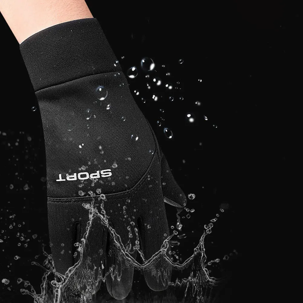 

Warmth Soft Thermal Cycling Full finger Fluff Riding for Men Winter Windproof Milk Silk Gloves Insulation Outdoor Sports Gloves