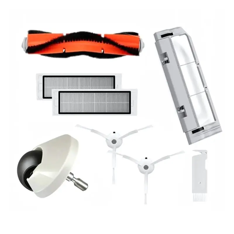 

Запчасти ABBZ для Xiaomi Mi Vacuum 1-го поколения / 2 / 1S, SDJQR01RR SDJQR02RR SDJQR03RR, Roborock E4 E5 S4 Max: основная и боковые щетки, фильтры