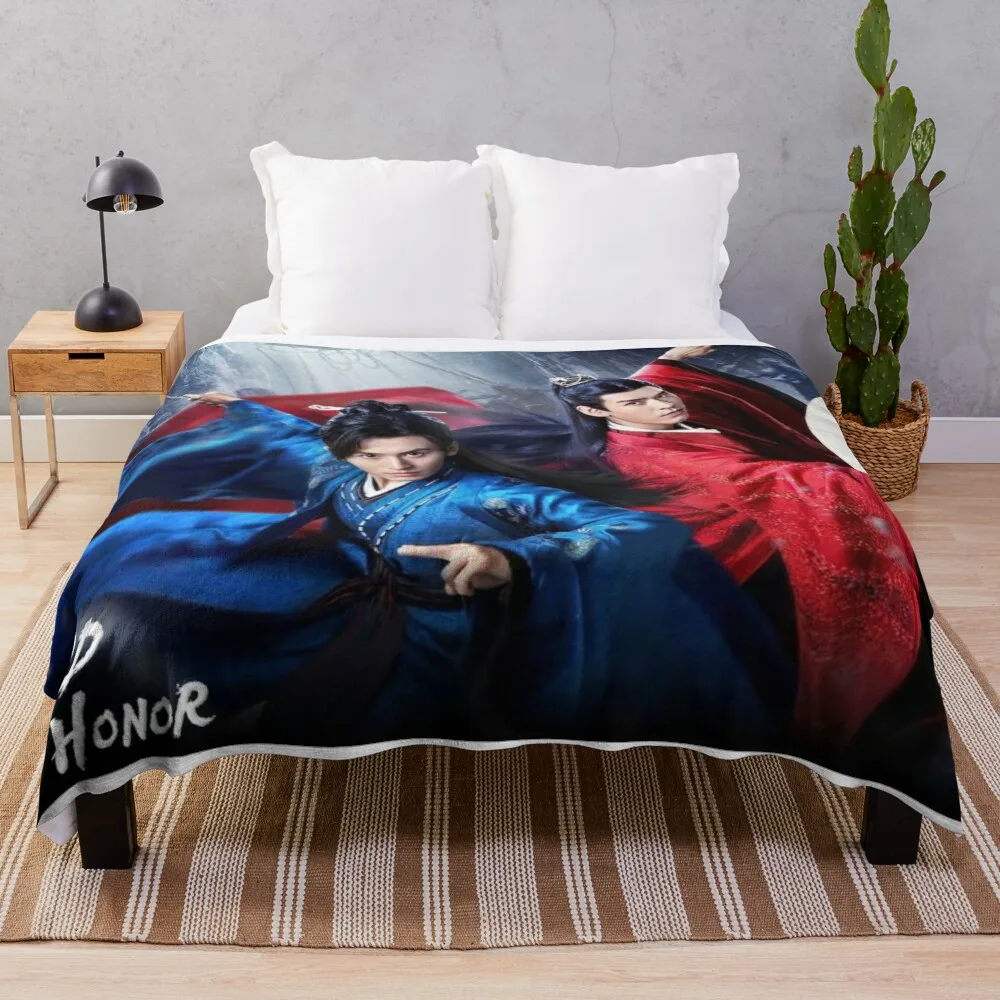 word of honor, zhou zishu, wen kexing Throw Blanket valentine gift ideas Extra Large Throw bed plaid manga Blankets