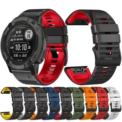 For Garmin Instinct 2X Solar QuickFit Silicone Watch Strap Watchband 26mm 22mm For Garmin Fenix 6X 6 Pro 5X 5 Plus 7X 7 Bracelet