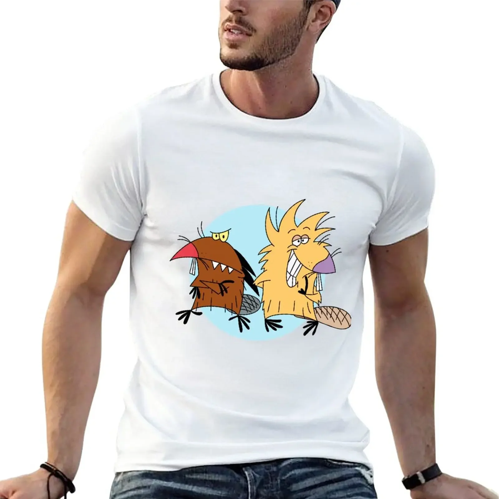 

THE ANGRY BEAVERS T-Shirt plus size tops customs design your own mens graphic t-shirts hip hop