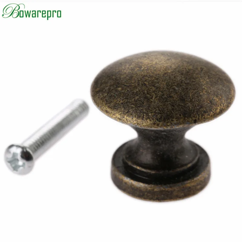 Zinc Alloy Retro Jewelry Box Buttons Dresser Drawer Wardrobe Pull Handles Mushroom Typed Cupboard Cabinet Mini Door Knob 25x23mm