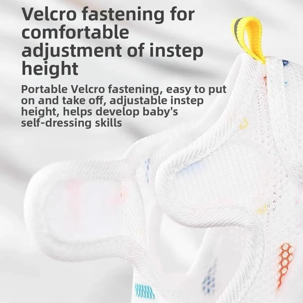 صنادل أطفال قابلة للتنفس، صنادل أطفال مريحة شبكية هوائية، نعل ناعم ومرن للمشايات الأولى للفتيات والأطفال #3