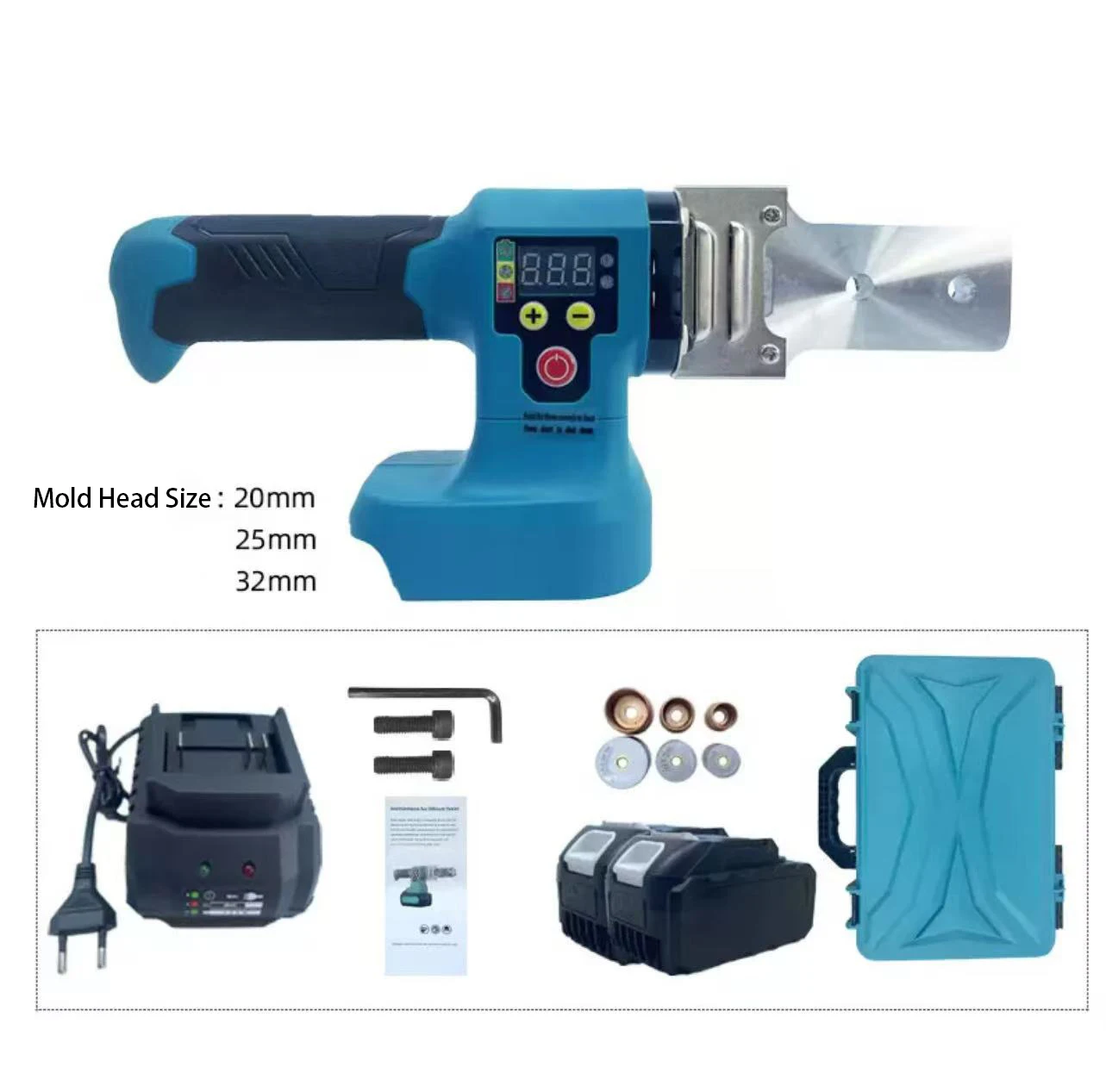 Industrial Lithium Battery Hot Melt Machine for Water Pipe Splicing and PPR Welding with Electronic Thermostatic Control