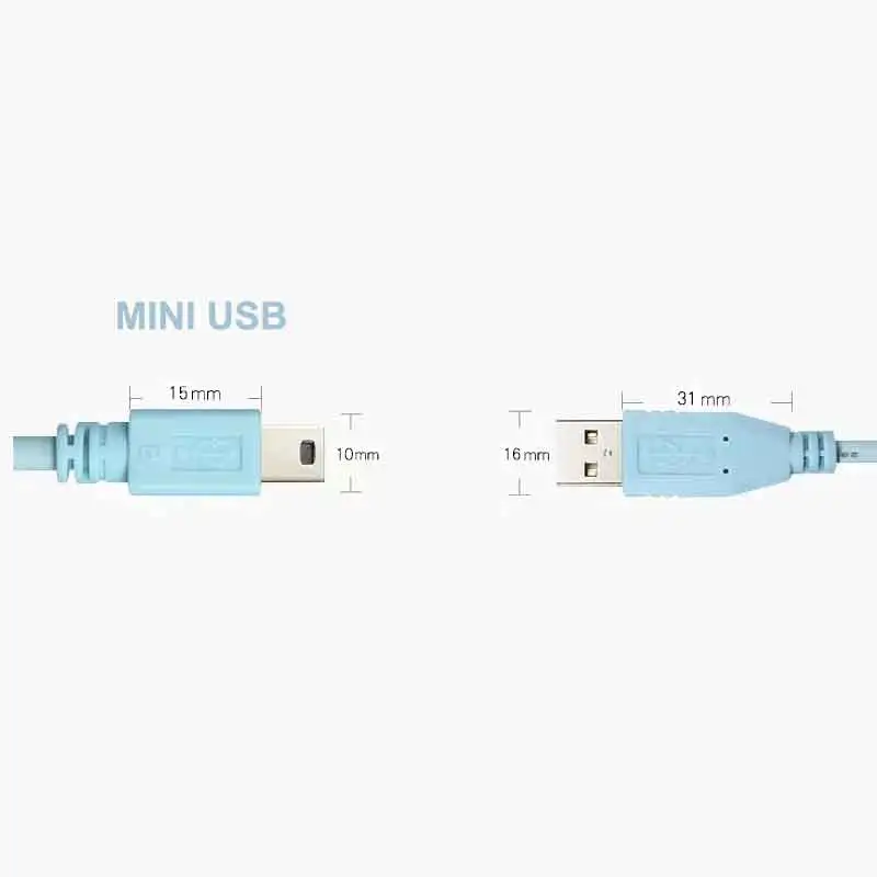 Huavert USBmini5p console control cable for Cisco Huawei switch router configuration management