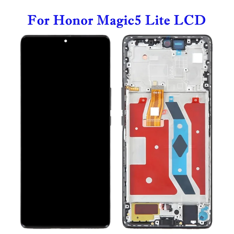 New Tested6.67'' AMOLED For Honor X9a RMO-NX1 X40 Magic 5 Lite LCD Display Screen Touch Digitizer For Honor Magic 5 lite RMO-NX3