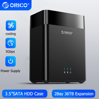 ORICO 2 Bay HDD Enclosure Hard Drive Case 3.5\