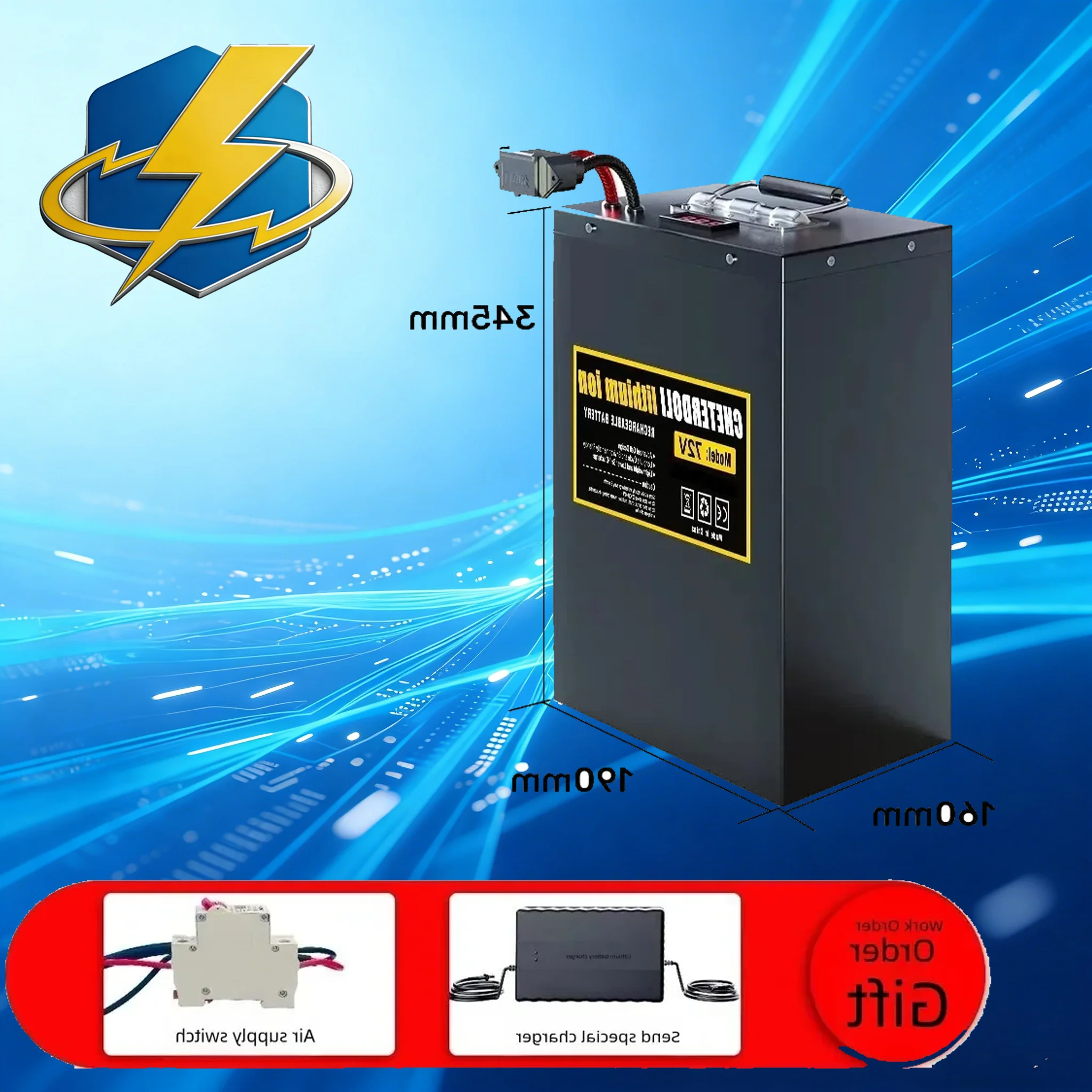 

Литиевая аккумуляторная батарея JULI 60В 72В 20Ач 30Ач 40Ач 50Ач Li-ion для электровелосипедов, электроскутеров и двигателей мощностью 2000Вт 3000Вт