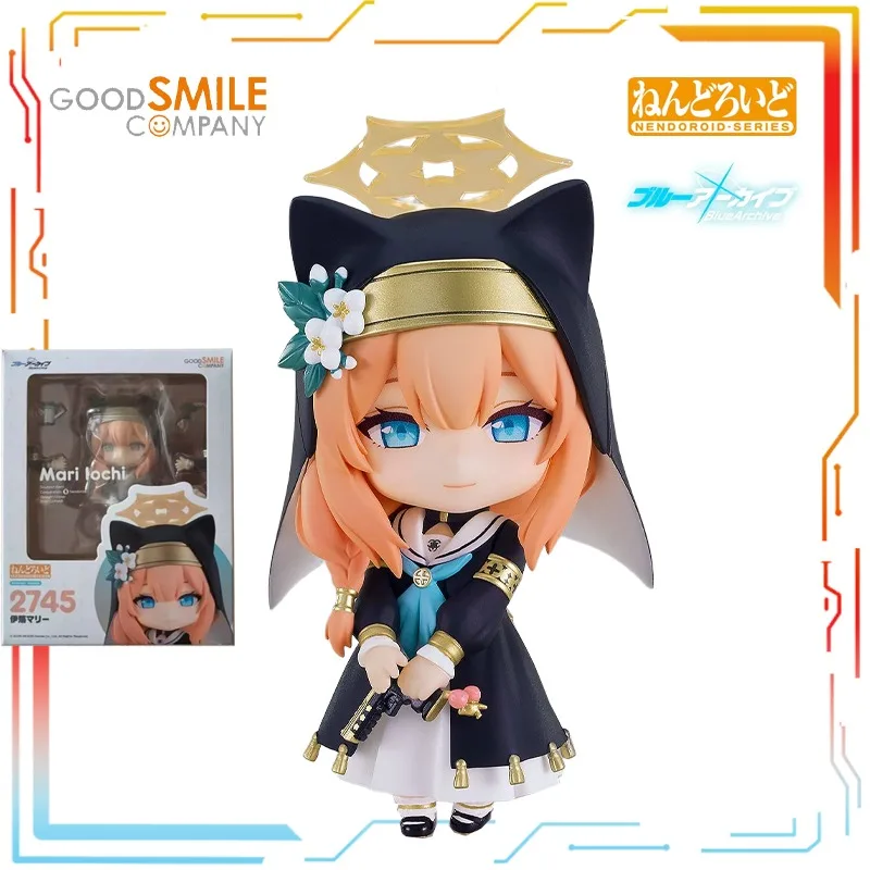 Oryginalny produkt GSC w wersji Q, gotowy, ruchomy, uroczy model Nendroid z serii Blue Archive, zabawka anime, model, prezent festiwalowy dla chłopców.