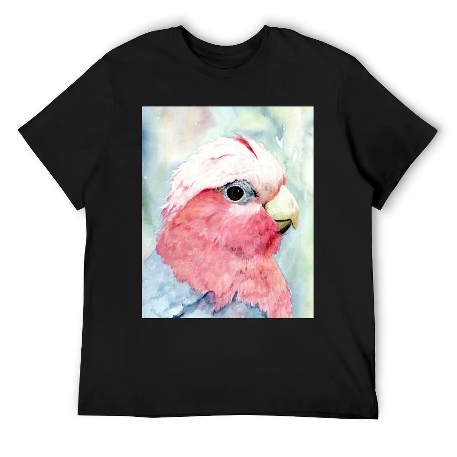 Australian Galah Cockatoo Watercolour Painting T-Shirt anime clothes graphic t shirt vintage summer clothes tshirts for men