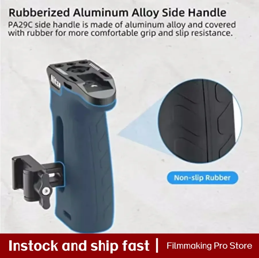 Nitze Handle side handle with NATO Calmp for Left or Right Hand, Up and Down Adjustable