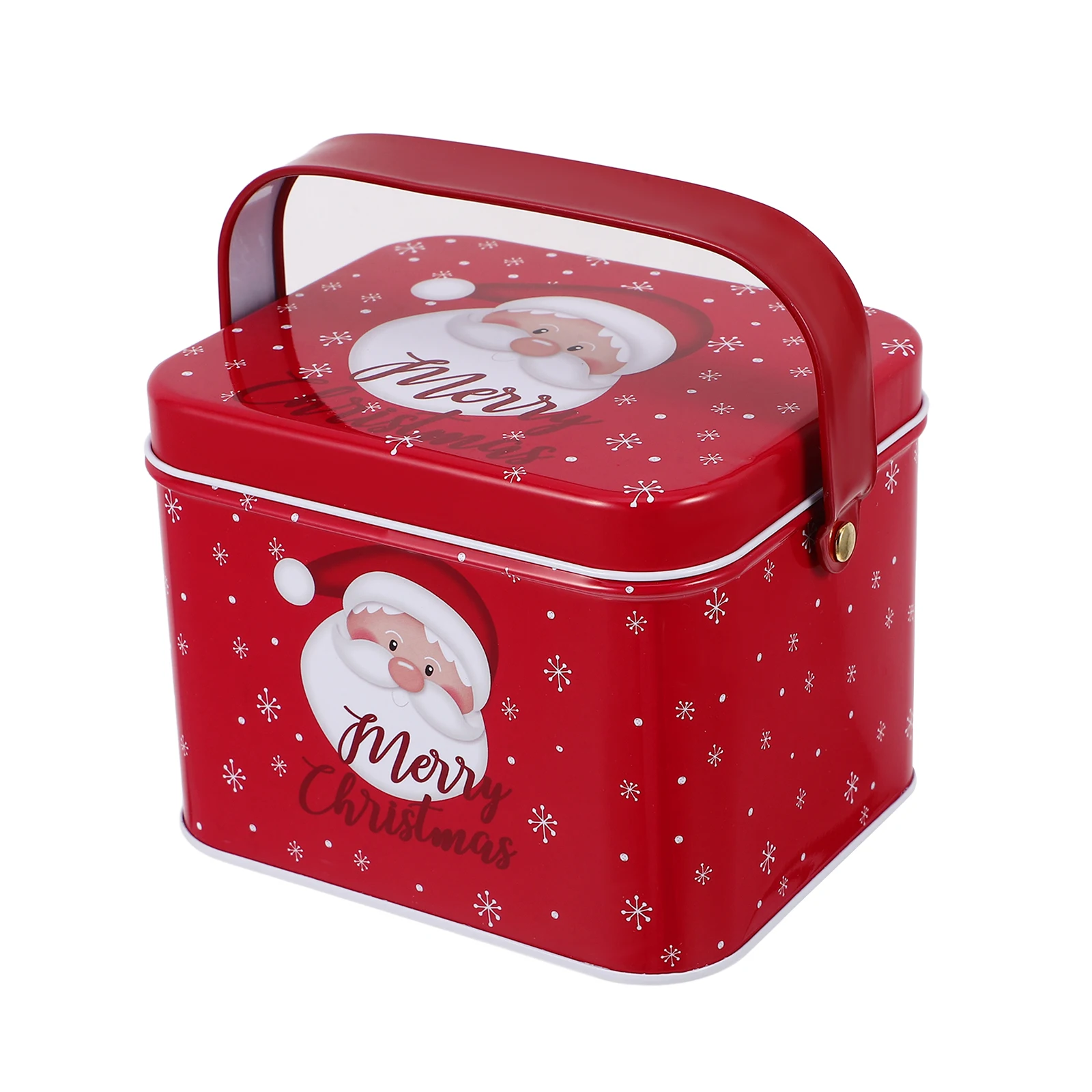 

Sturdy Christmas Tin Box With Lid Multi-Purpose Kitchen Storage Container For Cookies Candies Chocolates Party Favors Crafts