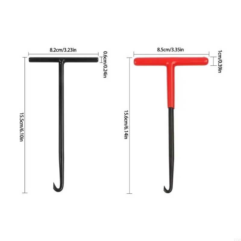 Motorcycle Exhaust Spring Puller Remover Tool Nonslip Handle T Shaped Spring Install Removal Tool for Scooter 72XB