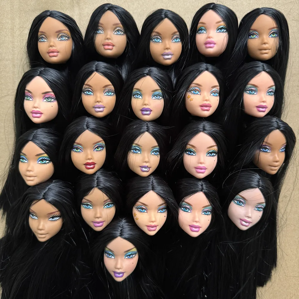 My Sence Doll Head 1/6 Doll Toys Part Multi-Colorful Hair Princess Doll Accessories Limited Rare Face Collection Doll Heads