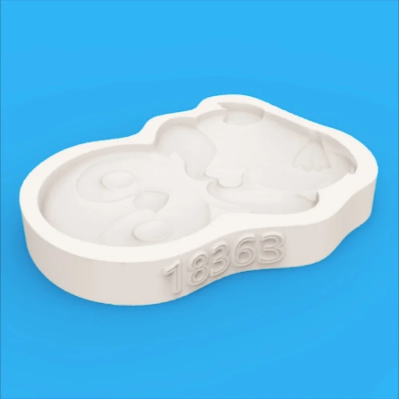 Penguin with Hands Gestureing in a Heart Shape, Clear Feather Texture, High Detail, Penguin Baking Mold, Easy to Demold, Silicone Mold for Fondant Chocolate Making view 6
