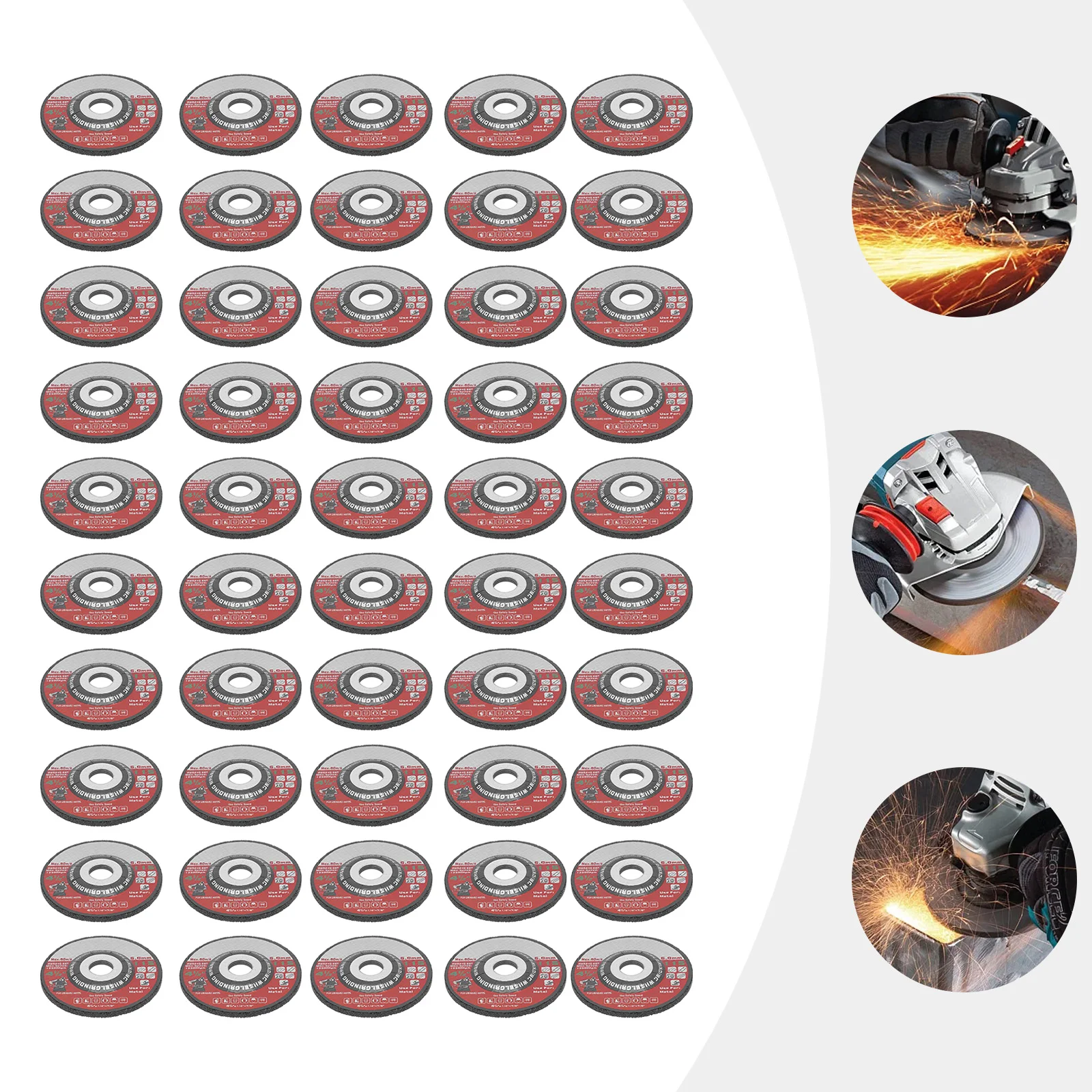 50 PZ Mole Metallo Acciaio 4.5 Disco Smerigliatrice angolare 11,5 cm Mole per Saldatura Cuciture Sbavatura Rimozione Ruggine