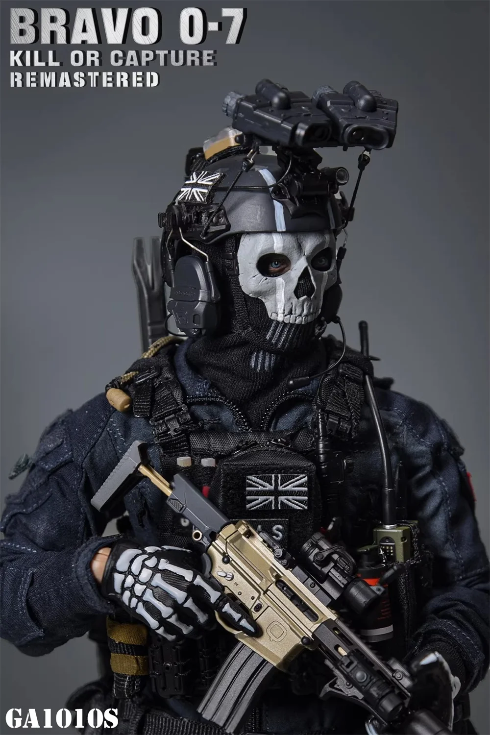 

Лидер продаж: Фигурка-солдат с черепом EASY&SIMPLE ES GA1010S GA1010, полный комплект, подвижная, около 12 дюймов, подарок для коллекционеров