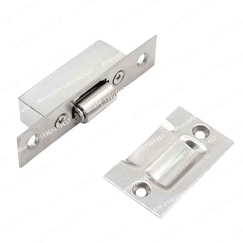 Concealed Stainless Steel Latch Cabinet Roller Latch Wooden Door Block Household Furniture Hardware