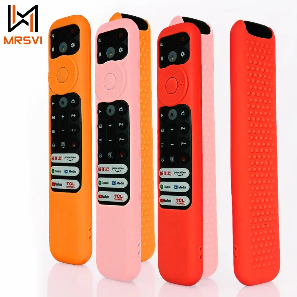

MRSVI Silicone Remote Controller Case Smart TV Protective Cover Sleeve for TCL RC813 FMB1/RC923 FMB3/RC902V FMR1 FMR4 FMR5