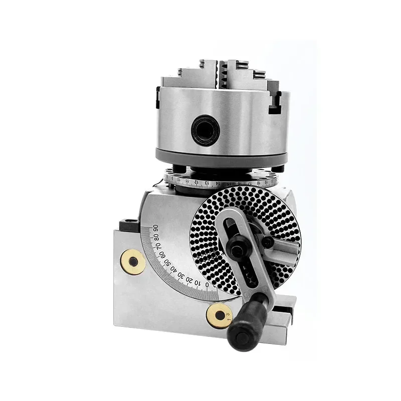 220v Electric Milling Machine Universal 5-inch Indexing Head Indexer Fast Small Simple Vertical Horizontal Dual-use Manual Index