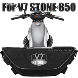 Moto v7 v7 taş 850 için motosiklet aksesuarları alet çantası su geçirmez ve toz geçirmez uygun seyahat gidon çantası