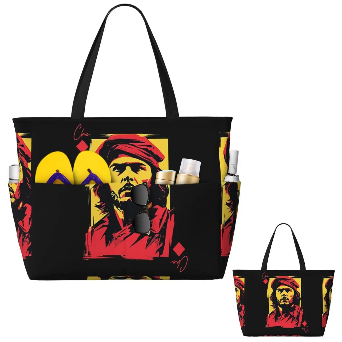 Che Guevara bolso de mano de playa deporte gimnasio Yoga Duffle bolso de mano grande bolso de viaje para mujer bolso de Fitness
