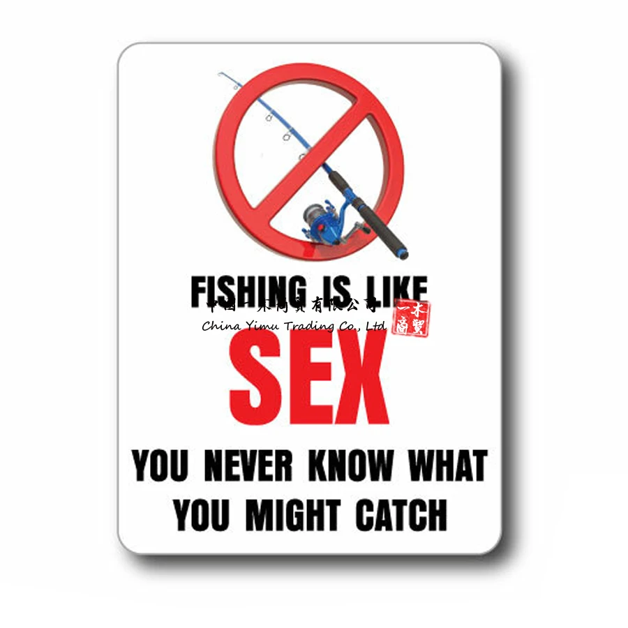 Fishing is like Sex funny fishing car sticker popular boating camping 4x4 sticker