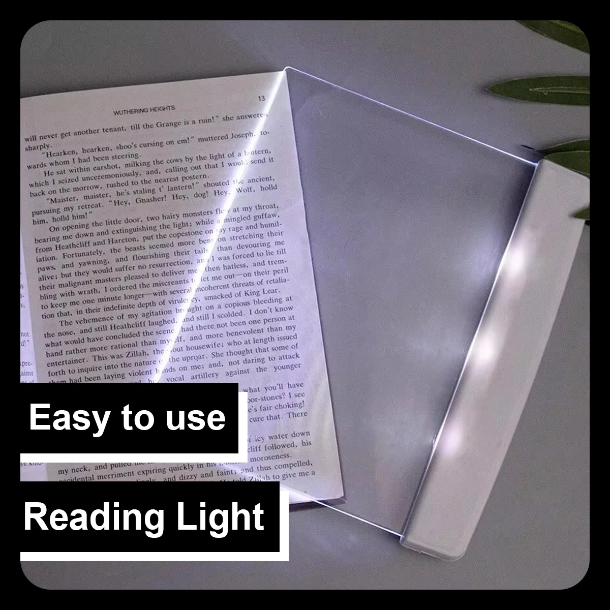 Flat Night Vision Reading Lamp Battery Reading Light Portable Led Light Book Night Led Panel Battery Operated Led Reading Pane