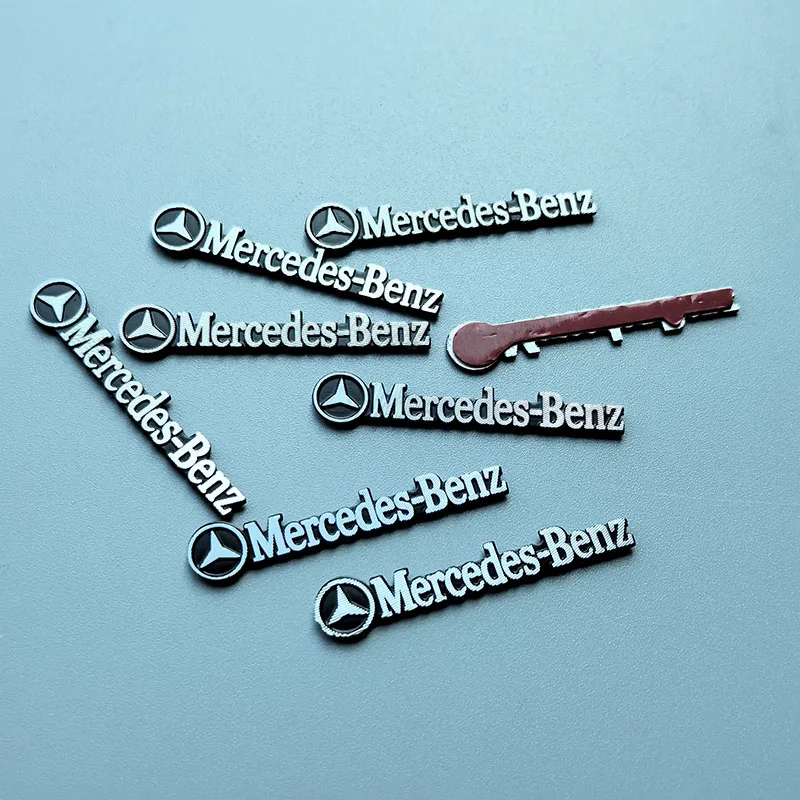 Tiny Metal Car Audio Fob Logo Sticker Automobile Stereo Speaker Cover Shield Emblem Badge Aluminum Decal for Mercedes Benz AMG