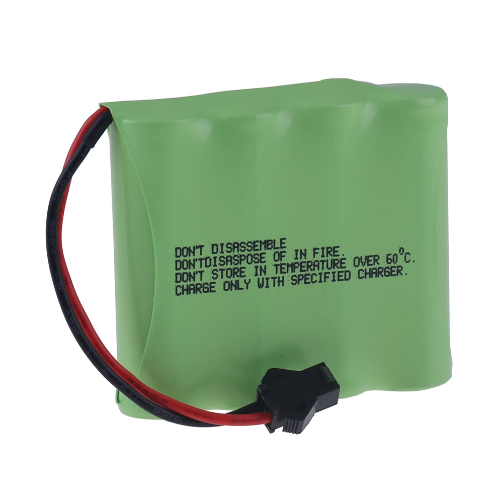 Batería NiMH de 4,8 V, 4500mah, enchufe SM y cargador para juguetes Rc, coches, tanques, Robots, barcos, pistolas, Ni-MH, AA, 4,8 v, paquete de batería, accesorio de juguete