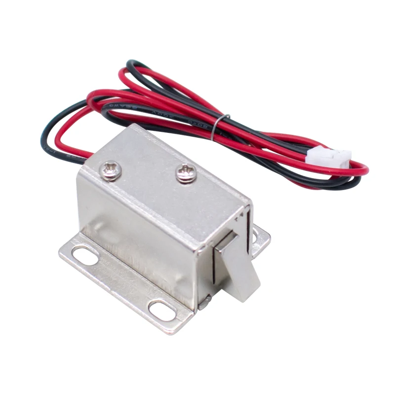 WAVGAT DC 12V Electric Solenoid Lock Tongue Upward Assembly for Door Cabinet Drawer