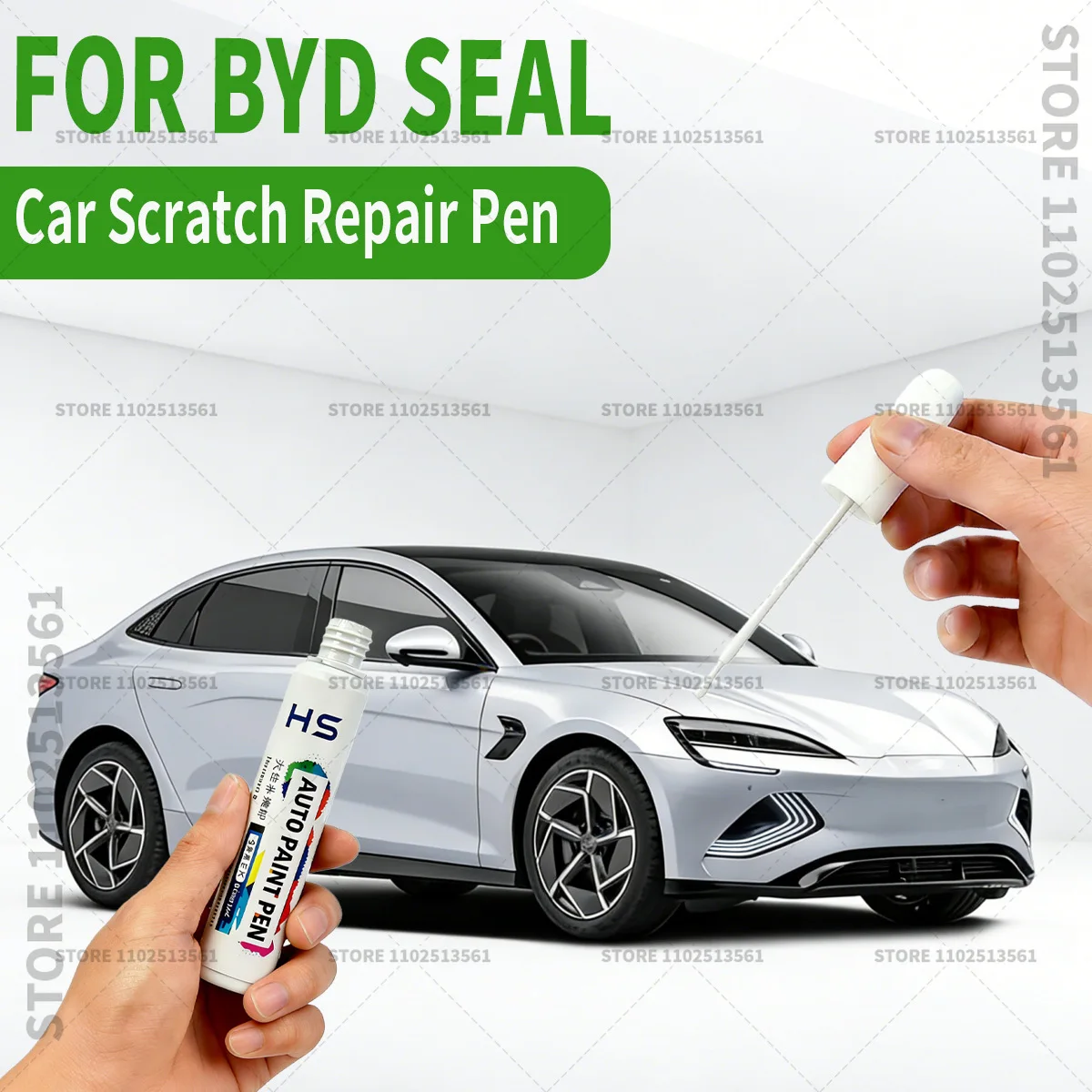 For 2022-2025 BYD Seal Car Paint Repair Pen Touch Up Scratch Remover DIY Auto Accessories Blue LAT White 127 Blue LAD Gray Black